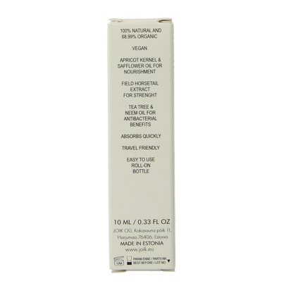 Joik Organics Organic nail & cuticle moisturizing oil 10.00 Milliliter