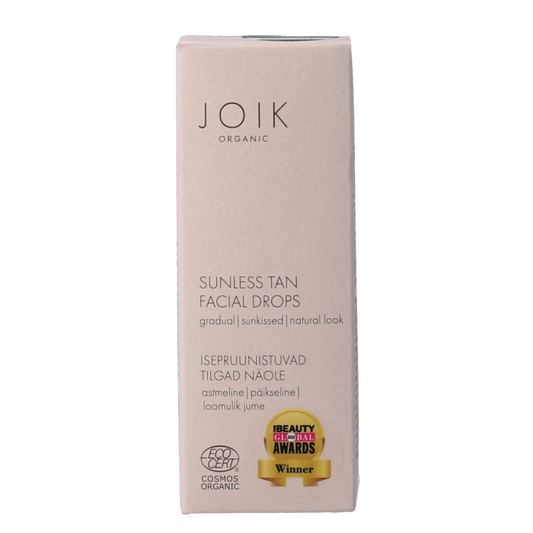 Joik Organics Sunless tan facial drops 30 Milliliter
