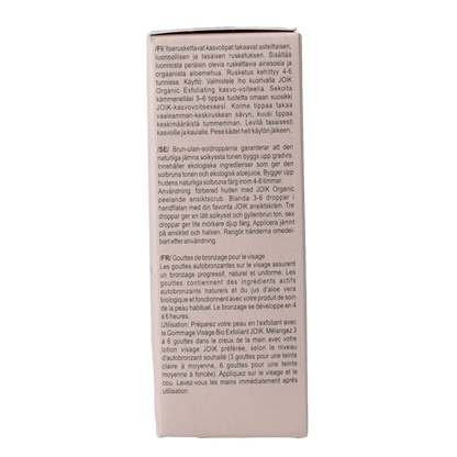 Joik Organics Sunless tan facial drops 30.00 Milliliter