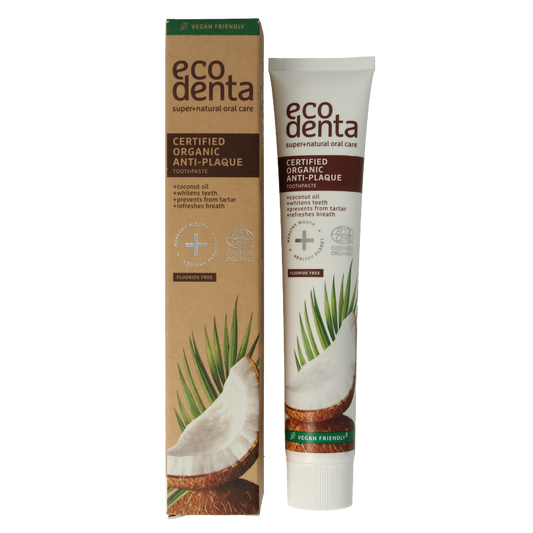 Ecodenta Tandpasta organic anti tandplak 75 Milliliter
