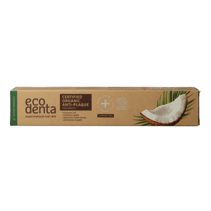 Ecodenta Tandpasta organic anti tandplak 75.00 Milliliter