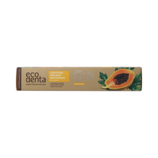 Ecodenta Tandpasta organic whitening papaja 75.00 Milliliter