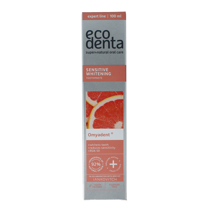 Ecodenta Tandpasta sensitive whitening expert line 100.00 Milliliter