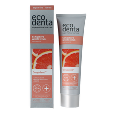 Ecodenta Tandpasta sensitive whitening expert line 100 Milliliter