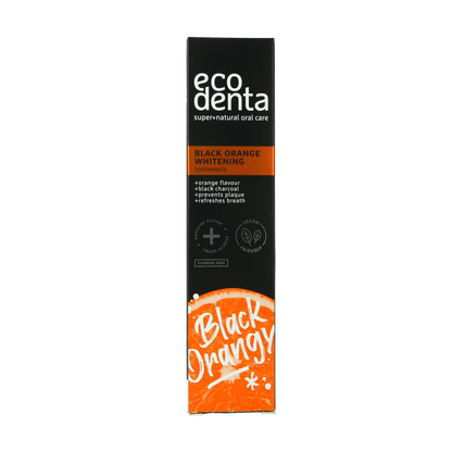 Ecodenta Tandpasta black orange whitening 100.00 Milliliter