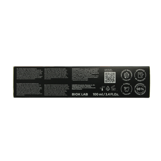 Ecodenta Tandpasta black orange whitening 100 Milliliter