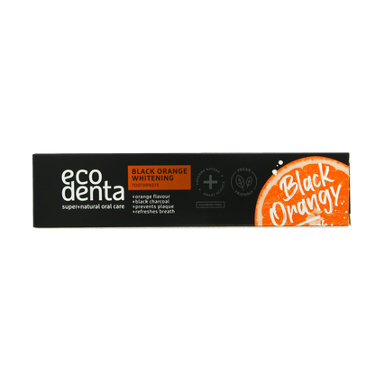Ecodenta Tandpasta black orange whitening 100.00 Milliliter