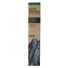 Ecodenta Tandpasta whitening houtskool bio 75 Milliliter