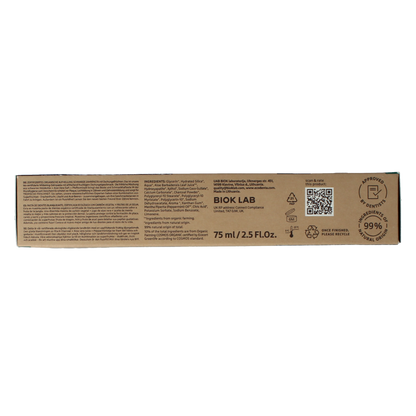 Ecodenta Tandpasta whitening houtskool bio 75.00 Milliliter