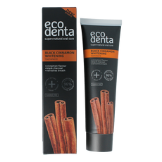 Ecodenta Tandpasta whitening kaneel black line 100 Milliliter