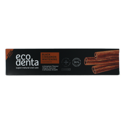 Ecodenta Tandpasta whitening kaneel black line 100 Milliliter