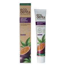 Ecodenta Tandpasta whitening passievrucht bio 75 Milliliter