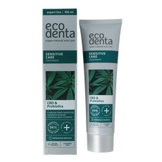 Ecodenta Tandpasta sensitive CBD probiotica expert line 100 Milliliter