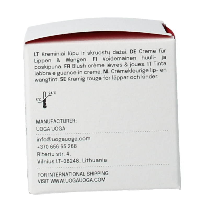 Uoga Uoga Lip & cheek 602 apricot 6 Milliliter