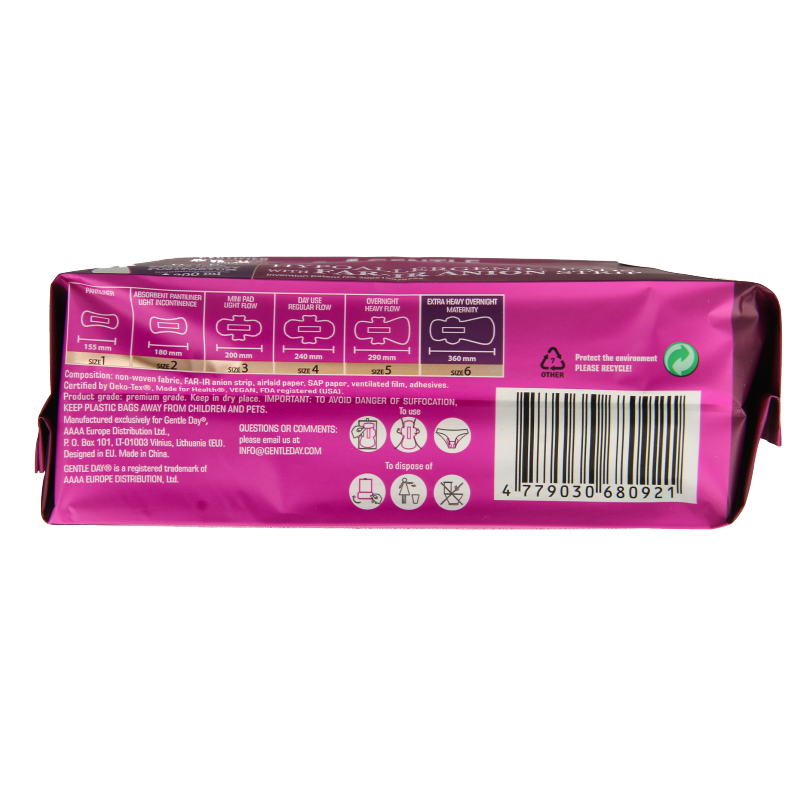 Gentle Day Maandverband nacht extra 6 Stuks