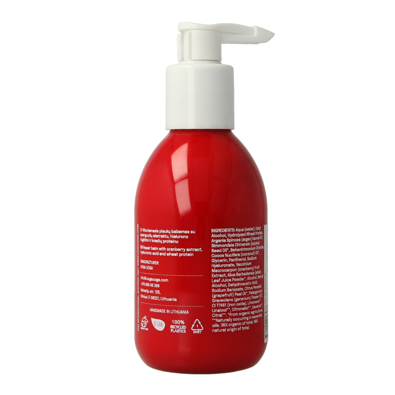 Uoga Uoga Hair repair balm balzamas hyaluron vegan 250 Milliliter