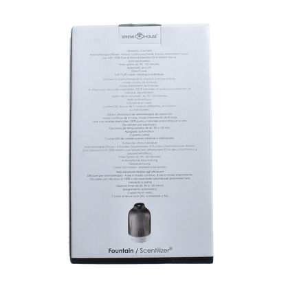 Serene House Aroma diffuser fountain antraciet 1.00 Stuks
