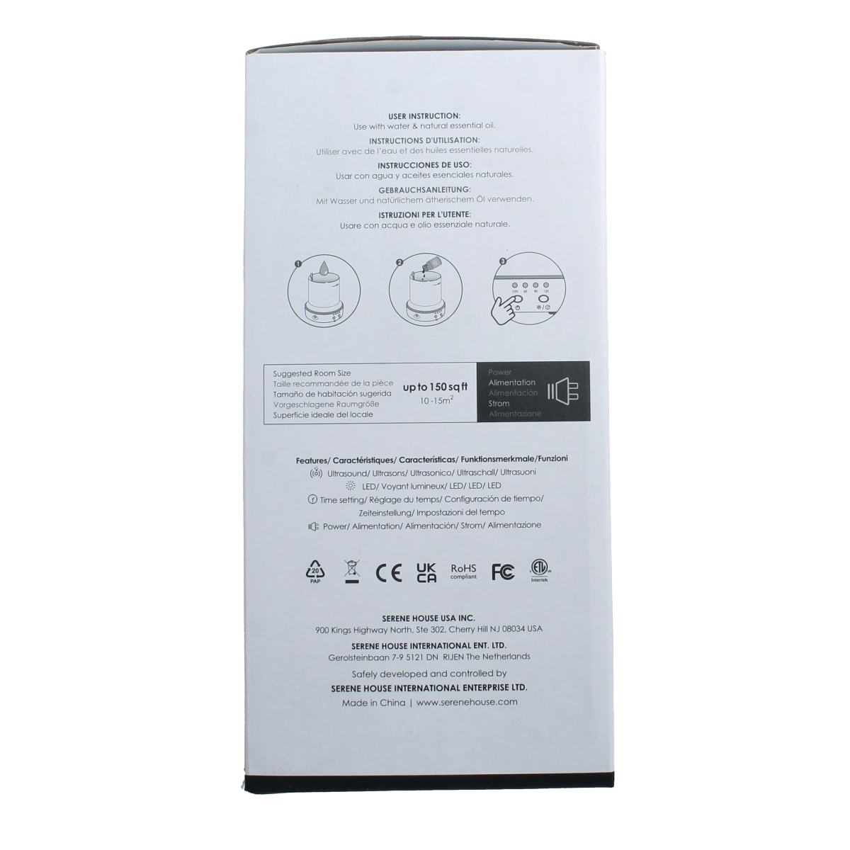 Serene House Aroma diffuser vapor wit 1.00 Stuks