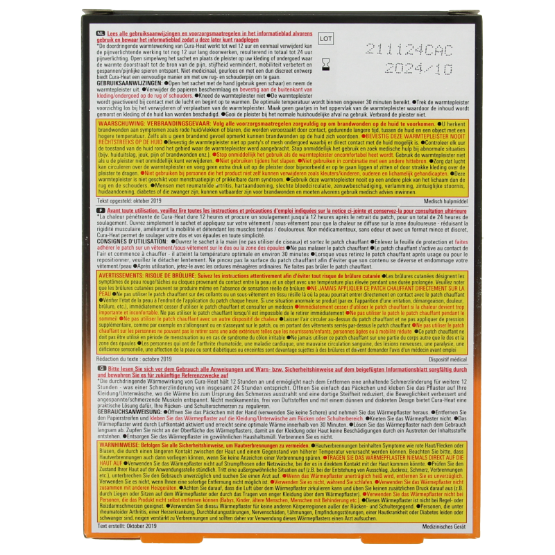 Heat-it Warmtepack rug- en schouder 3 Stuks