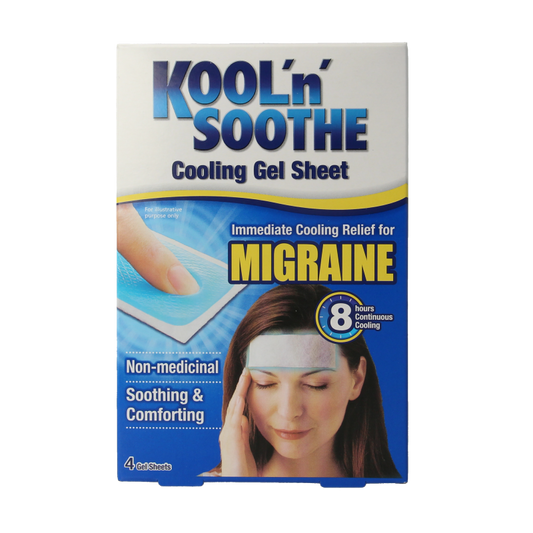 Kool’n’Soothe Migraine gelstrips 2 Stuks