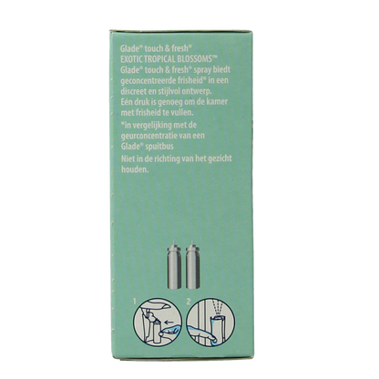 Glade Touch & fresh navul duo exotic tropical blossoms 2.00 Stuks