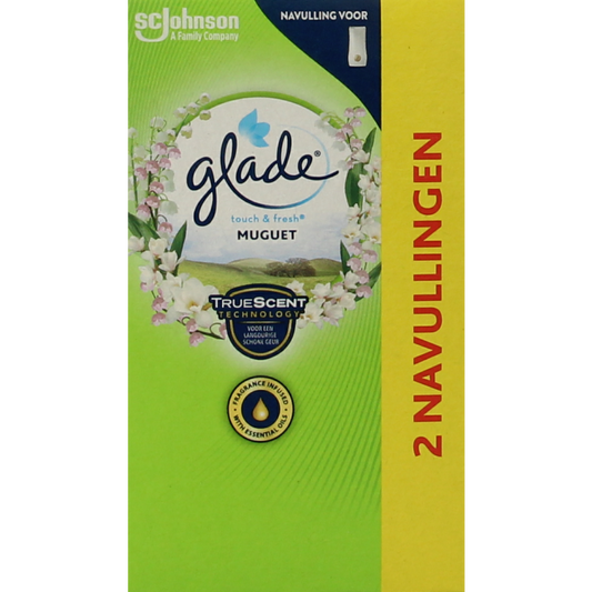 Glade Touch & fresh duo muguet navullingen 20 Milliliter