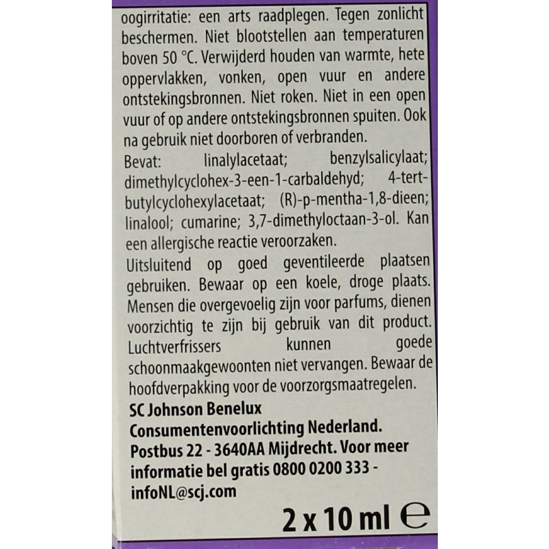 Glade Touch & fresh navul duo lavendel / aloe 2 Stuks