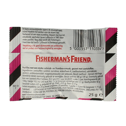 Fisherman's Friend Framboos suikervrij 25.00 Gram