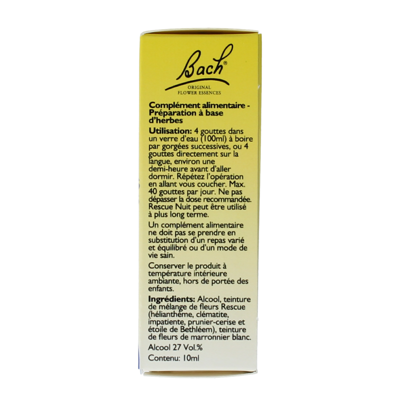 Bach Rescue Rescue remedy nacht druppels 10 Milliliter