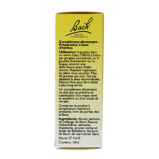 Bach Rescue Rescue remedy nacht druppels 10.00 Milliliter