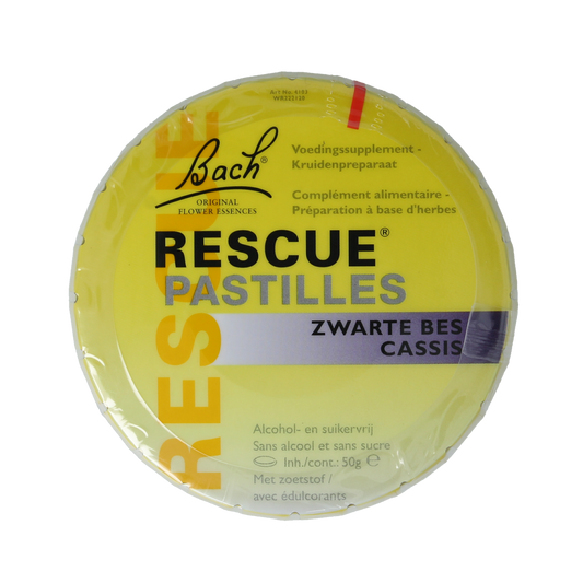 Bach Rescue Rescue pastilles zwarte bes 50.00 Gram