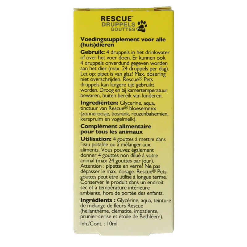 Bach Rescue Rescue pets druppels 10 Milliliter