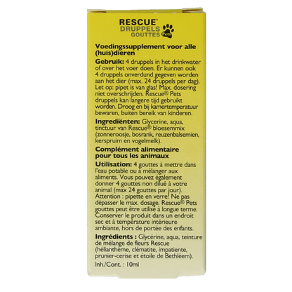 Bach Rescue Rescue pets druppels 10.00 Milliliter
