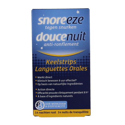Snoreeze Anti snurk keelstrips 14 Stuks