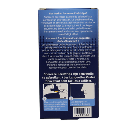 Snoreeze Anti snurk keelstrips 14 Stuks