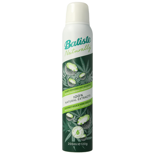 Batiste Droogshampoo coconut milk & hemp seed oil 200 Milliliter