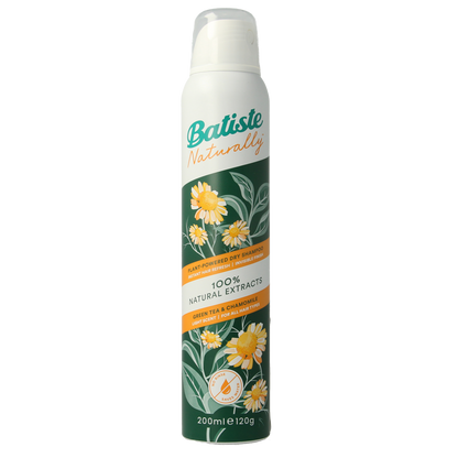 Batiste Droogshampoo green tea & chamomile normaal haar 200.00 Milliliter