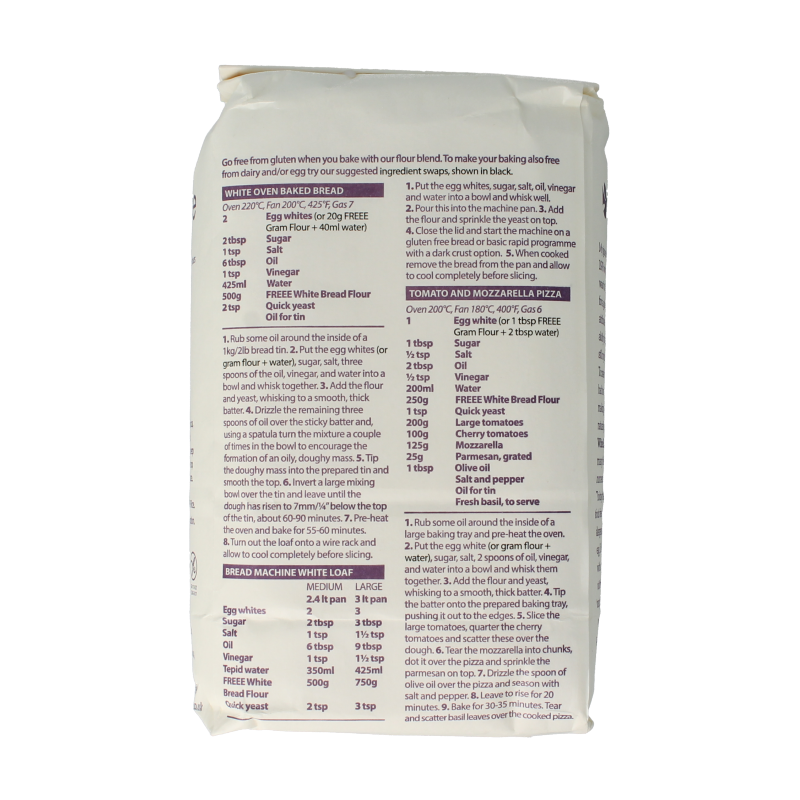 Doves Farm Glutenvrij broodmix wit bio 1 Kilogram