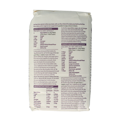 Doves Farm Glutenvrij broodmix wit bio 1 Kilogram