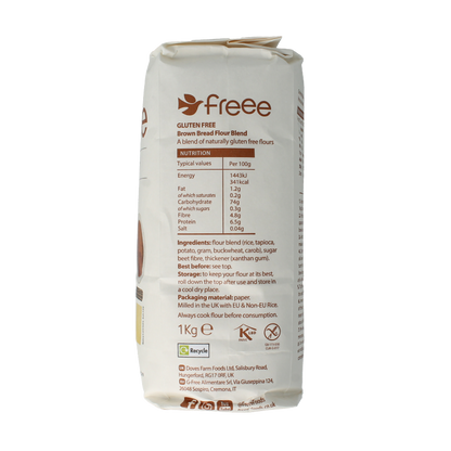 Doves Farm Glutenvrij broodmix bruin bio 1 Kilogram