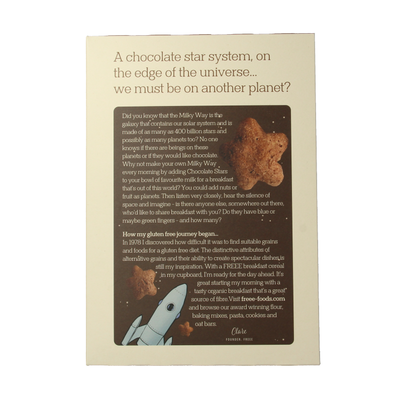 Doves Farm Glutenfree chocolate stars bio 300 Gram