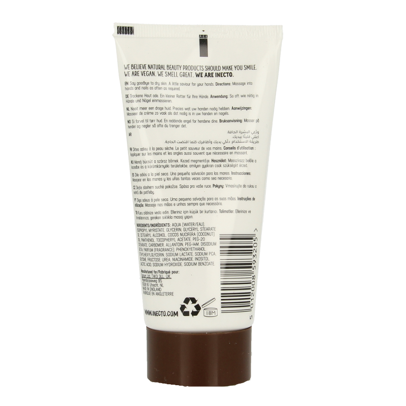 Inecto Naturals Coconut hand & nagelcreme 75 Milliliter