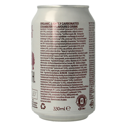 Whole Earth Sparkling cranberry bio 330.00 Milliliter