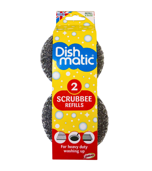 Dishmatic  Scrubbee staalborstel vervanging 2.00 Stuks