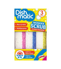 Dishmatic  Wonder scrub schuursponzen krasvrij 3-pack 1.00 Stuks
