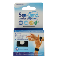 Sea Band Polsband volwassenen zwart 1.00 Paar