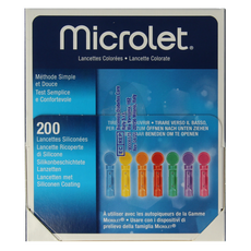 Bayer Microlet lancet gekleurd P6571 1.00 Stuks