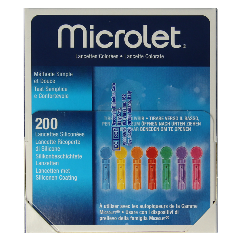 Bayer Microlet lancet gekleurd P6571 1 Stuks