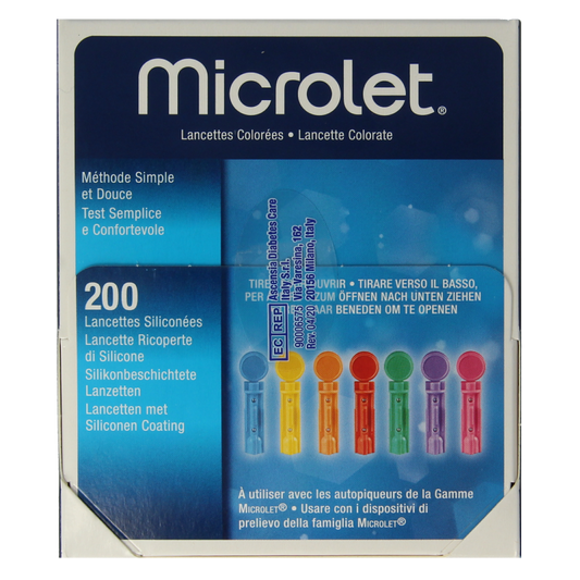 Bayer Microlet lancet gekleurd P6571 1 Stuks