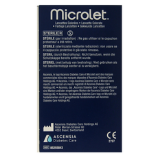 Bayer Microlet lancet gekleurd P6571 1 Stuks